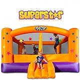Blast Zone Superstar - Inflatable Bounce House with Blower - Large - Premium Quality - Great For Events - Holds 6 Kids